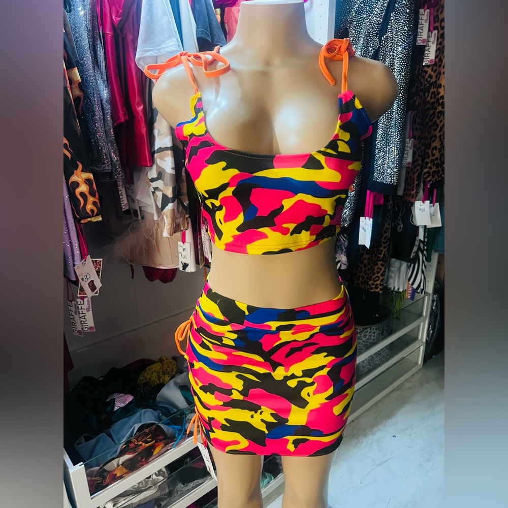 Barbie Girl Camp Two piece mini-skirt set